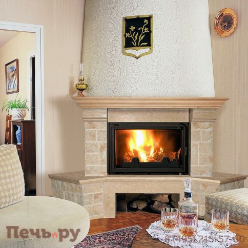 Каминная облицовка MadeIra Crocus Giallo мраморная балка угол фото