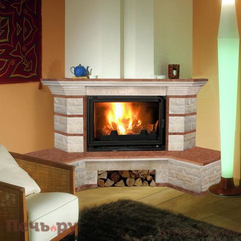 Каминная облицовка MadeIra Darina Rosso мраморная балка фото