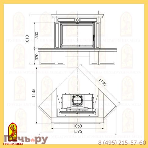 Каминная облицовка Мета Аликанте 700 серия Европа фото 2
