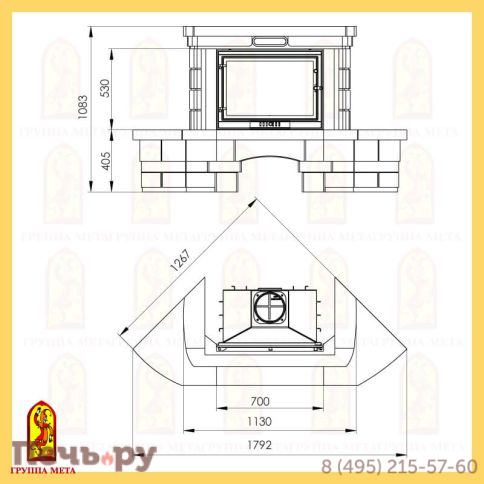 Каминная облицовка Мета Альт серия Музыка огня фото 2