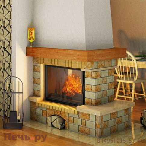 Каминная облицовка Мета Ключ 700 серия Магия Огня фото