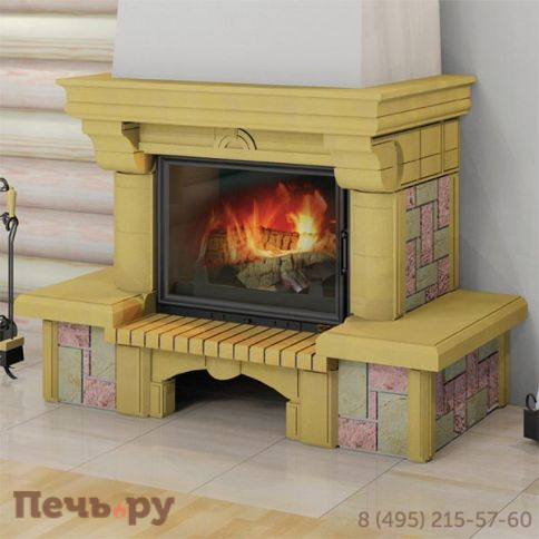 Каминная облицовка Мета Ноктюрн рустик 800 серия Музыка огня фото