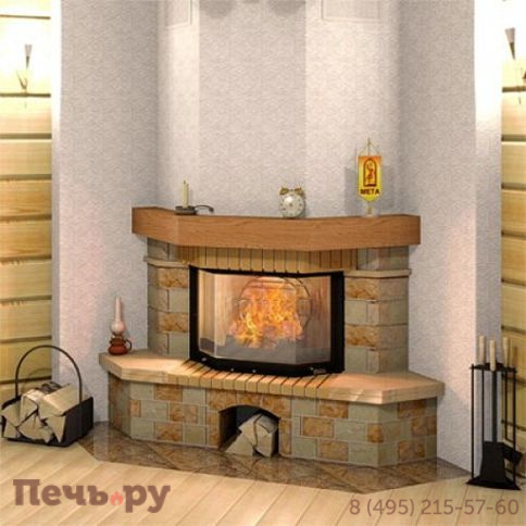 Каминная облицовка Мета Оберег 850 серия Магия Огня фото