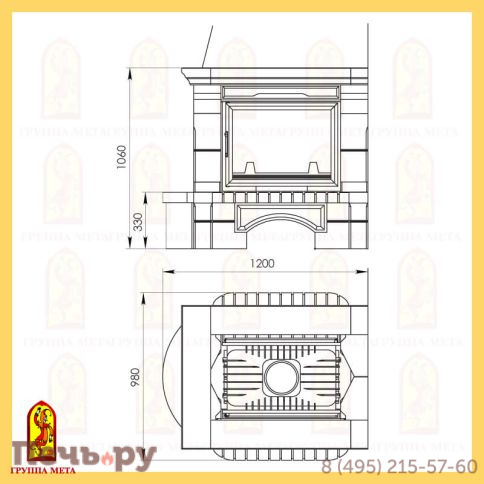 Каминная облицовка Мета Вальс 700 серия Музыка огня фото 2