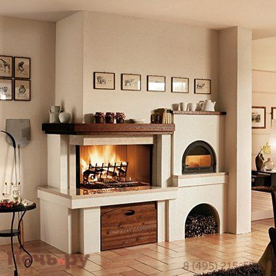 Каминная облицовка Piazzetta CORTINA с CHEF 72 фото