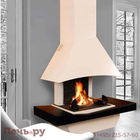 Каминная облицовка Polyflam Petite Mirage IV acier 528 фото