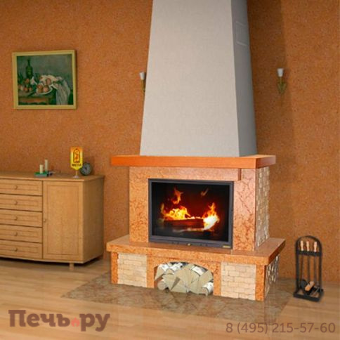 Каминная стальная топка Мета Эльба 700Ш фото 2