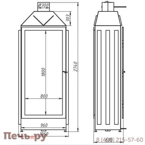 Каминная топка Aves 15 Финестра фото 4