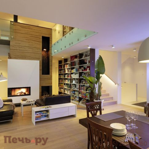 Каминная топка Brunner Architektur-Kamin Eck 45/101/40 с цельногнутым стеклом фото 6