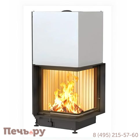 Каминная топка Brunner Eck-Kamin 57/52/52 с подъемом (стекло - угловое) фото