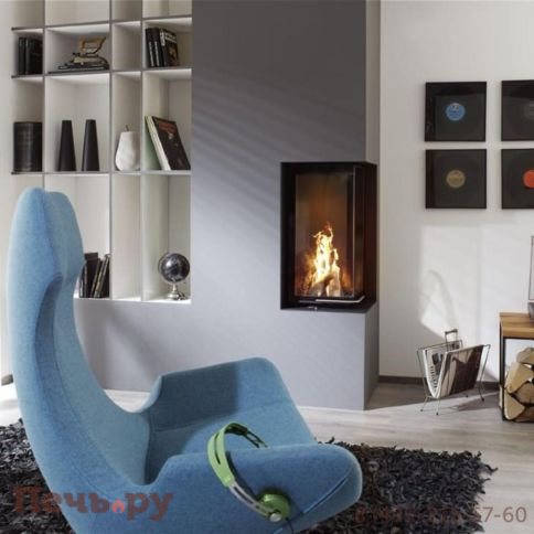 Каминная топка Brunner Eck-Kamin 70/33/33 с подъемом (стекло - угловое) фото 4