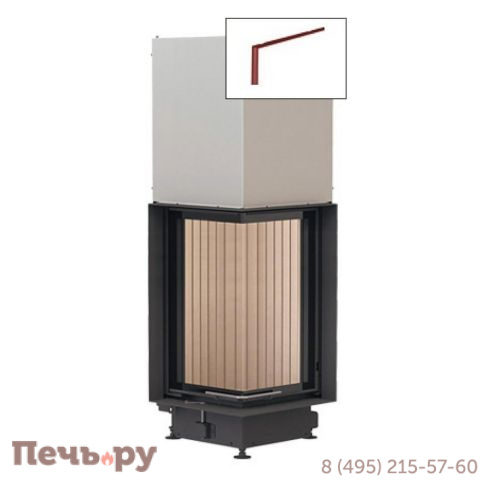 Каминная топка Brunner Eck-Kamin 70/33/33 с подъемом (стекло - угловое) фото 7