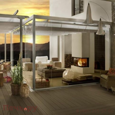 Каминная топка Brunner Panorama-Kamin 57/25/85/25 фото 4