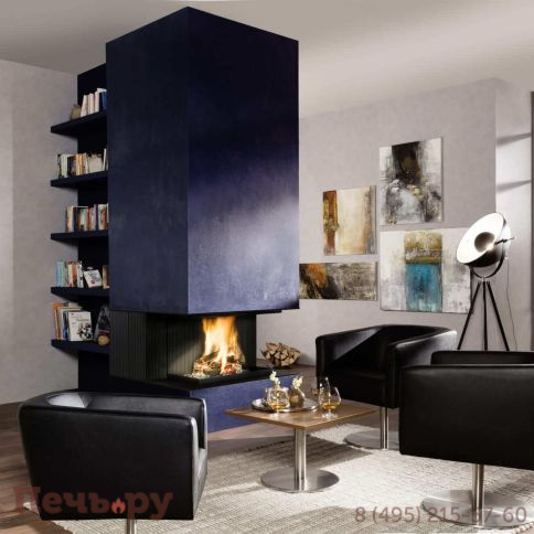 Каминная топка Brunner Urfeuer открытая панорамная топка 50/44/66/44 фото 4