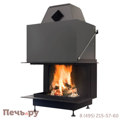 Каминная топка Brunner Urfeuer открытая панорамная топка 50/44/66/44 фото