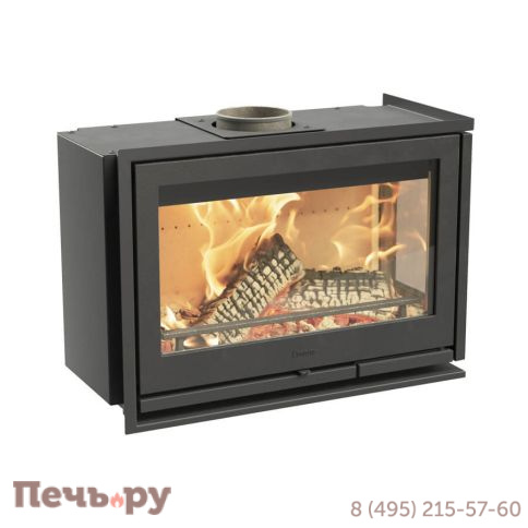 Каминная топка Contura i8 угловая, с чугунной дверцей фото 2
