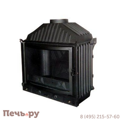 Каминная топка Diffusion ОПАЛ (BAR), с изогнутым стеклом фото