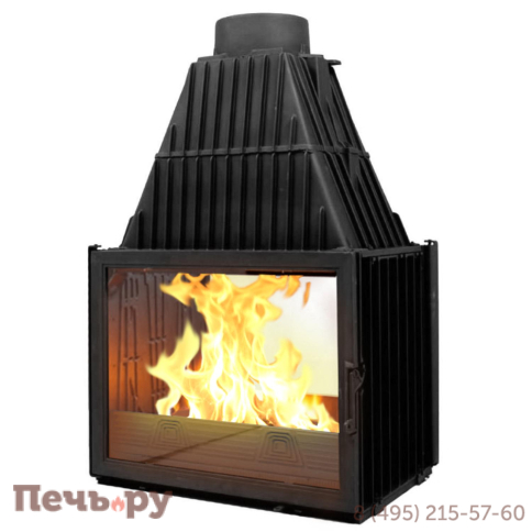 Каминная топка Diffusion В15, двухфасадная модель (тоннельного типа) фото