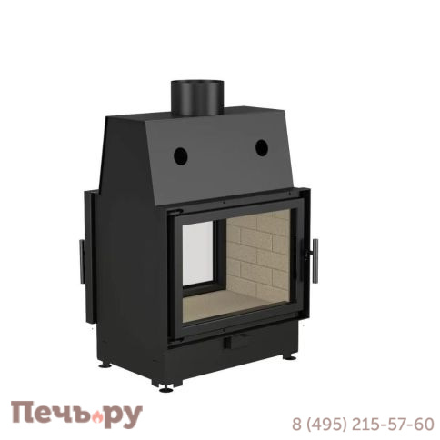 Каминная топка Echa Tech ECT Double 70x51/V 13 кВт, 700/510, туннель, футеровка вермикулит фото 4