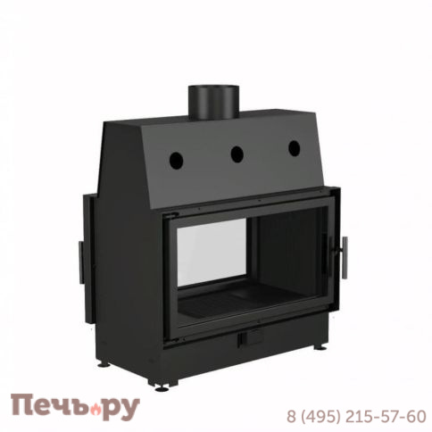 Каминная топка Echa Tech ECT Double 90x51/C 15 кВт, 900/510, туннель, футеровка чугун фото 4