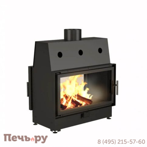 Каминная топка Echa Tech ECT Double 90x51/C 15 кВт, 900/510, туннель, футеровка чугун фото