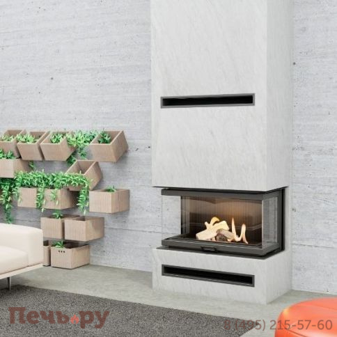 Каминная топка Echa Tech Font/700/LR 14 кВт, 738/X/451, трехстороннее стекло фото 2