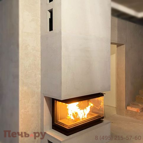 Каминная топка Echa Tech Font/700/LR 14 кВт, 738/X/451, трехстороннее стекло фото 4