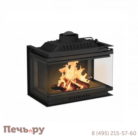 Каминная топка Echa Tech Font/800/LR 18 кВт, трехстороннее стекло фото