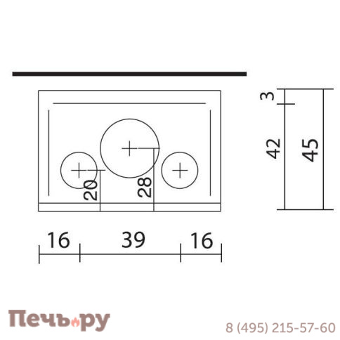 Каминная топка EdilKamin Firebox Riga 49 V фото 3