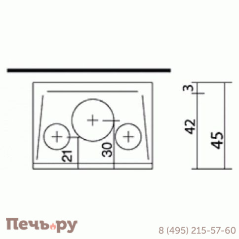 Каминная топка EdilKamin Firebox Riga 54 V фото 3