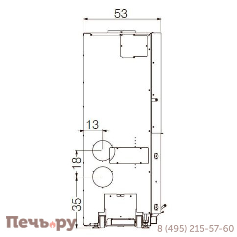 Каминная топка EdilKamin Windo 120 N фото 3
