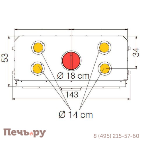Каминная топка EdilKamin Windo 120 N фото 5