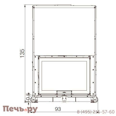 Каминная топка EdilKamin Windo 70 N фото 4