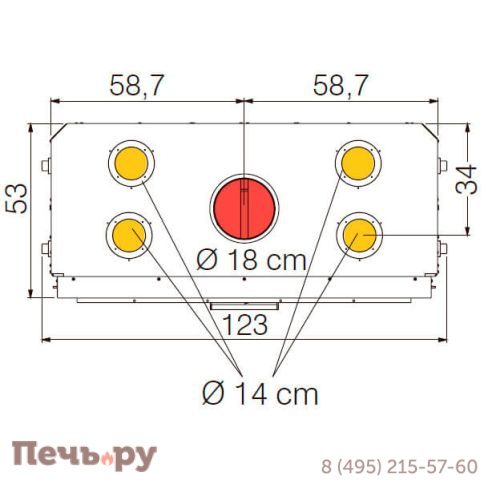 Каминная топка EdilKamin Windo 70 N фото 5