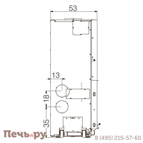 Каминная топка EdilKamin Windo 70 N фото 6