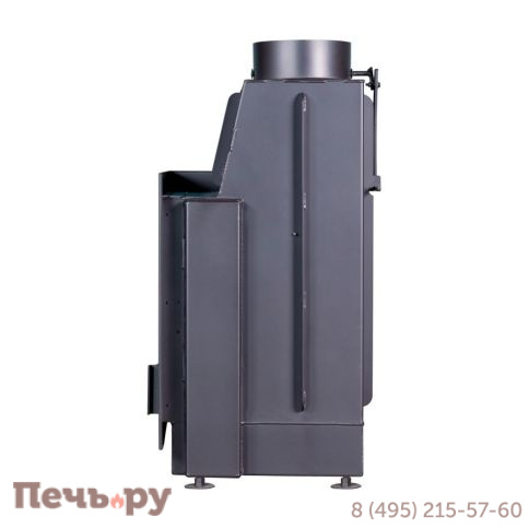 Каминная топка ЭкоКамин Альфа 700 2 стекла с черным шамотом фото 14