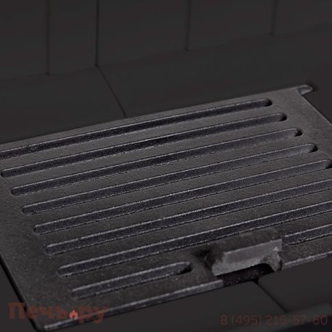 Каминная топка ЭкоКамин Альфа 700 2 стекла с черным шамотом фото 16