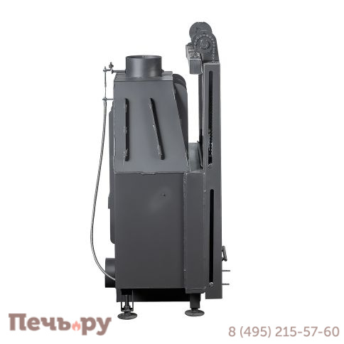 Каминная топка ЭкоКамин Альфа 700КВ (150 мм) с контргрузом черный шамот фото 12