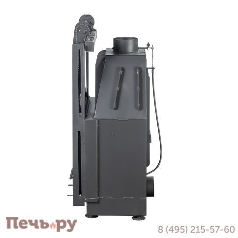 Каминная топка ЭкоКамин Альфа 700КВ (150 мм) с контргрузом черный шамот фото 13