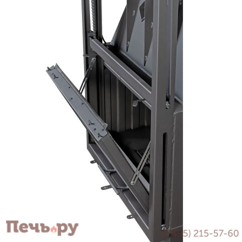 Каминная топка ЭкоКамин Альфа 700КВ (150 мм) с контргрузом черный шамот фото 8