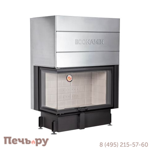 Каминная топка ЭкоКамин Дельта 1000 два стекла принтинг фото 7
