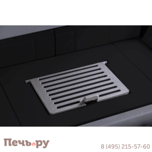 Каминная топка ЭкоКамин Дельта 1000B два стекла черный шамот фото 12