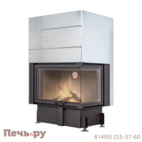 Каминная топка ЭкоКамин Дельта 800 два стекла принтинг фото 2