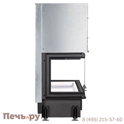 Каминная топка ЭкоКамин Дельта 800 P три стекла принтинг подовое горение фото 11