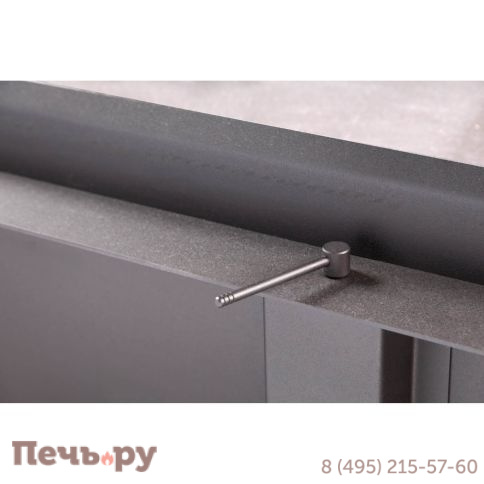 Каминная топка ЭкоКамин Дельта 800B три стекла черный шамот принтинг фото 18