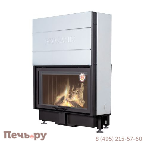 Каминная топка ЭкоКамин Вега 1000 КB черный шамот фото