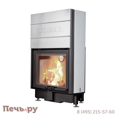 Каминная топка ЭкоКамин Вега 800 P подовое горение принтинг фото