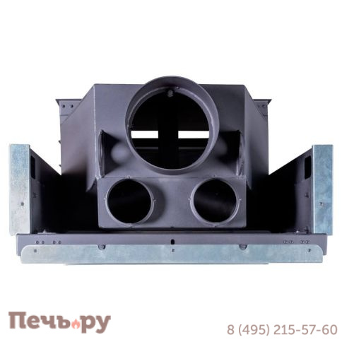 Каминная топка ЭкоКамин Вега 800 TВ туннельная, чёрный шамот фото 7