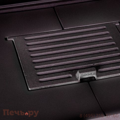 Каминная топка ЭкоКамин Вега 800 TВ туннельная, чёрный шамот фото 8
