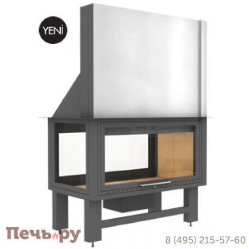 Каминная топка FireHursan HDKU 105 T фото